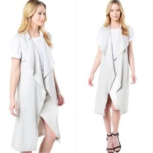 Sleeveless Vest in Fog (DAMAGED - READ DESCRIPTION)